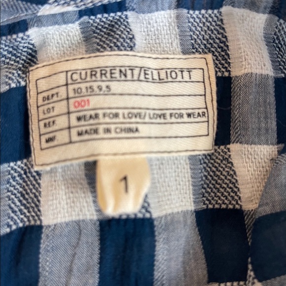 CURRENT/ELLIOT Gingham Peplum Tank - Picture 6 of 6